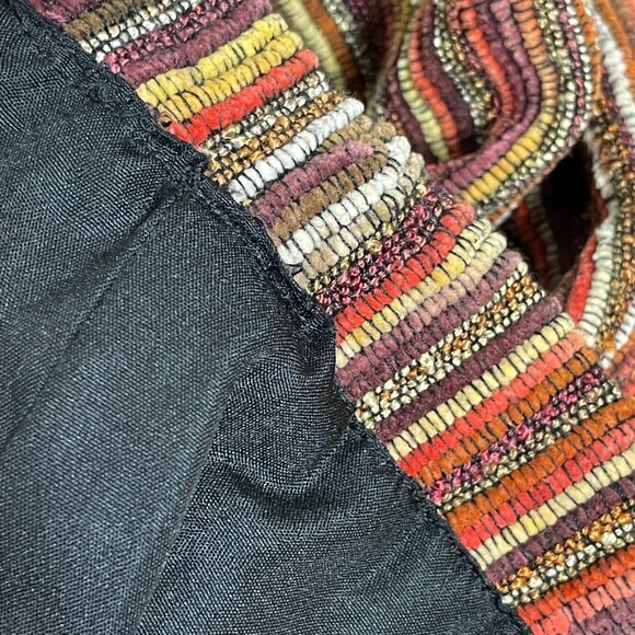 Vintage Tantrums Jacket Textured Stripe Button-Up Women Size Small Eclectic Boho - Picture 10 of 13